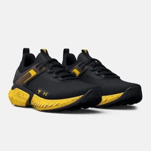 Sepatu Under Armour Project Rock 5 Black Gold - 39
